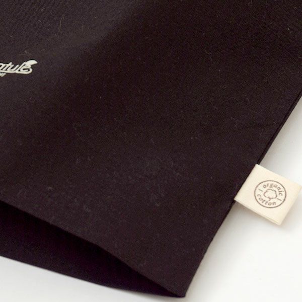 ギフトラッピング オーガニックコットン エコバッグ Black