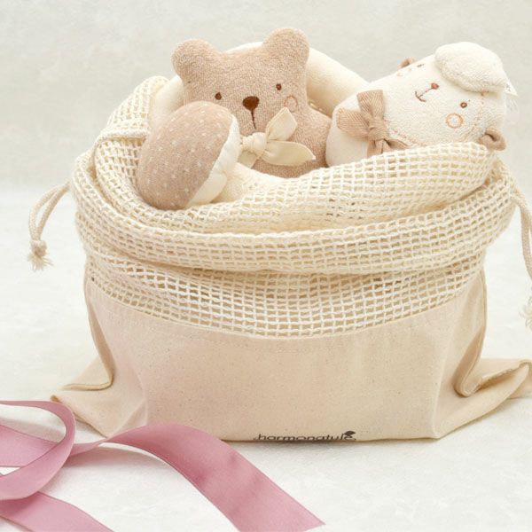 ギフトラッピング オーガニックコットン エコバッグ Natural