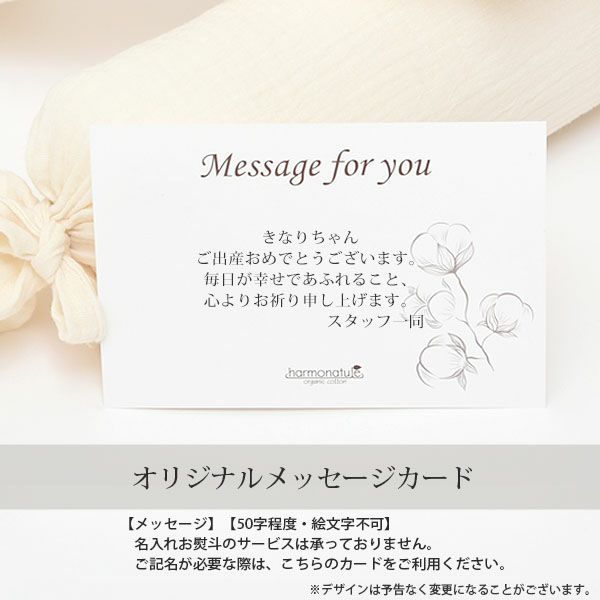 ギフトラッピング オーガニックコットン エコバッグ Natural