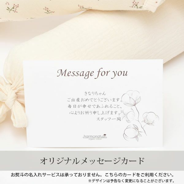 ギフトラッピング オーガニックコットン エコバッグ Natural