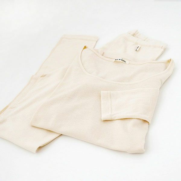 オーガニックコットン 薄手ロングスリーブインナー