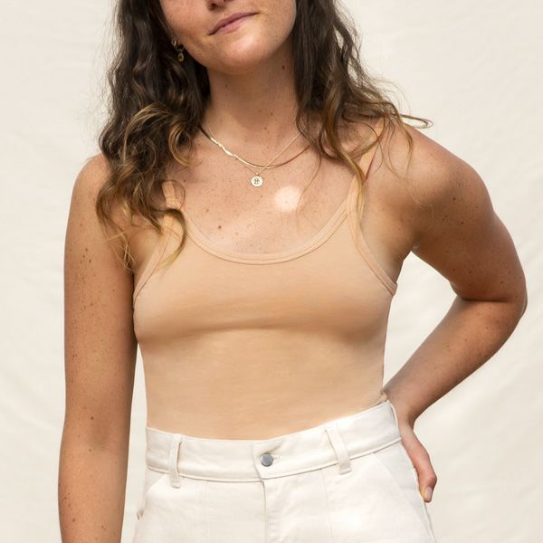 オーガニックコットン ベーシッククロップトップ