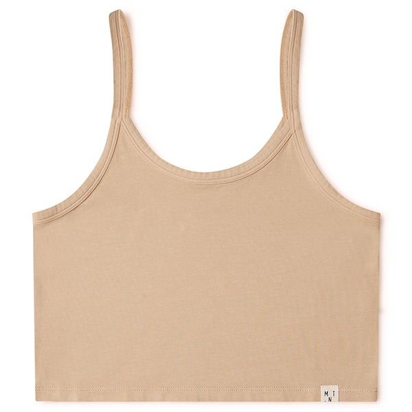 オーガニックコットン ベーシッククロップトップ