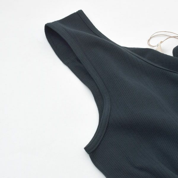 オーガニックコットン ランダムリブインナーワンピース