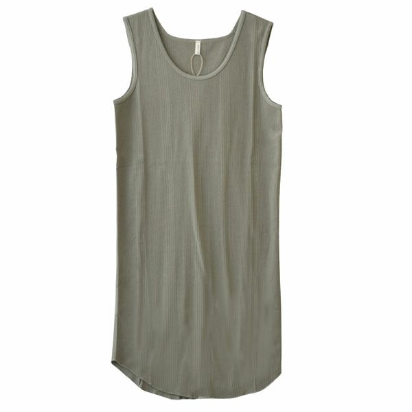 オーガニックコットン ランダムリブインナーワンピース