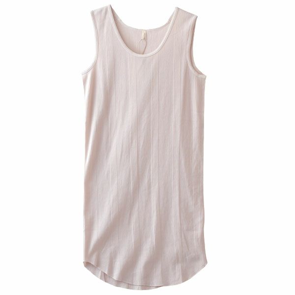 オーガニックコットン ランダムリブインナーワンピース