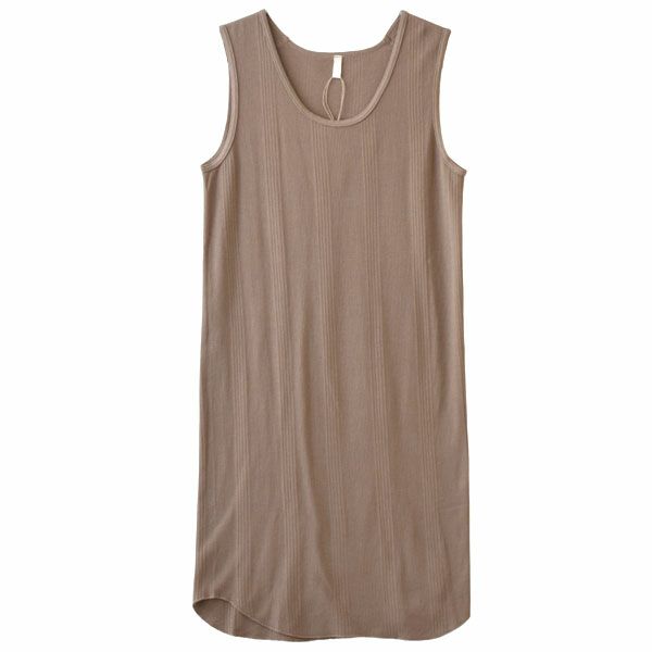 オーガニックコットン ランダムリブインナーワンピース