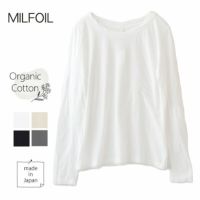 オーガニックコットン 薄地天竺 長袖カットソー