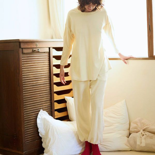 オーガニックコットン ベルベッドフレアトップス