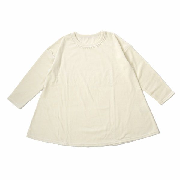 オーガニックコットン ベルベッドフレアトップス