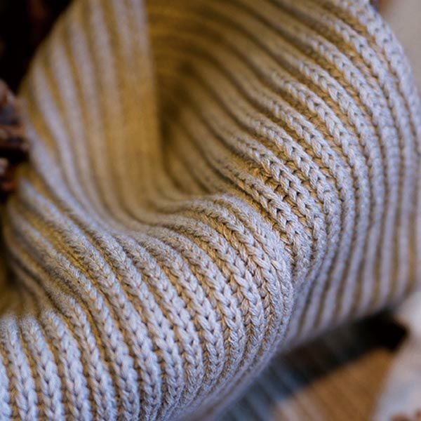 オーガニックコットン&ヤクショートマフラー