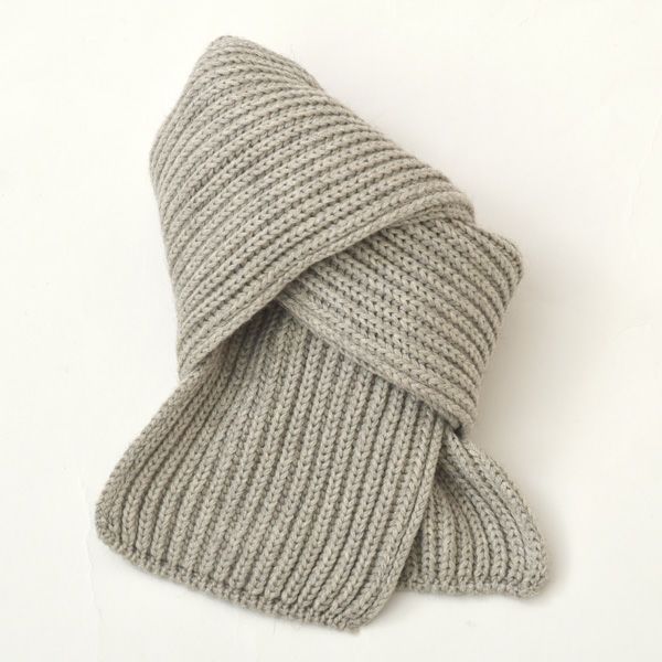 オーガニックコットン&ヤクショートマフラー