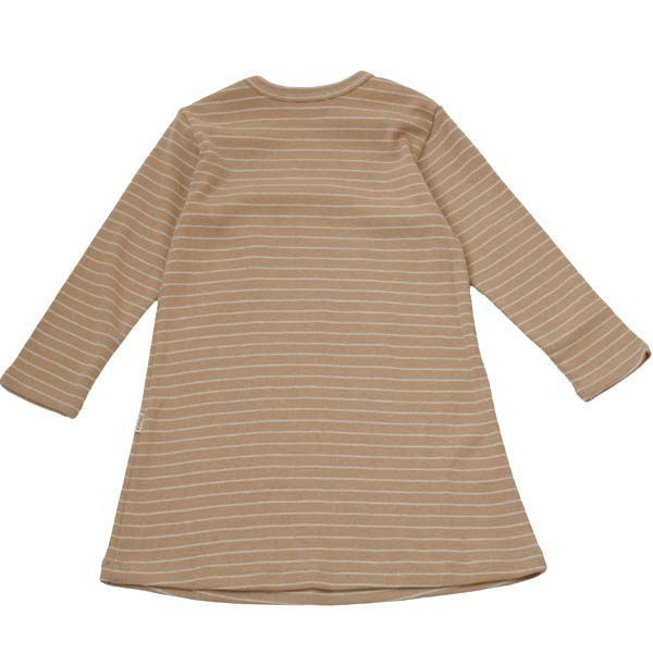 オーガニックコットン キッズ長袖ワンピース