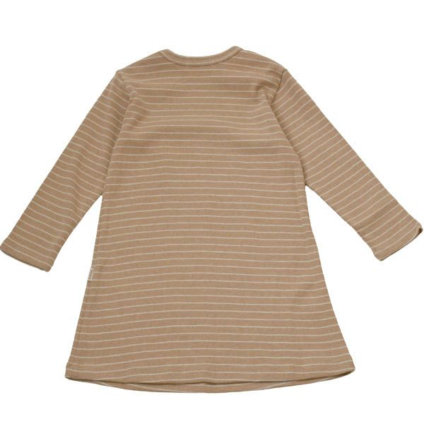 オーガニックコットン キッズ長袖ワンピース