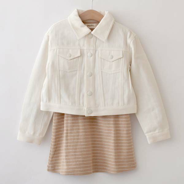 オーガニックコットン キッズデニムジャケット