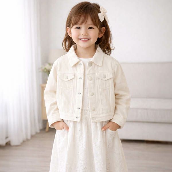 オーガニックコットン キッズデニムジャケット