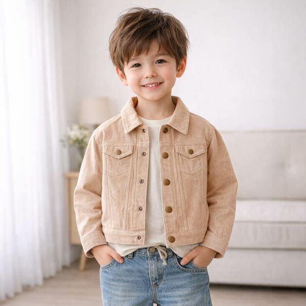 オーガニックコットン キッズデニムジャケット