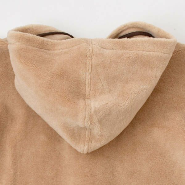 オーガニックコットン キッズフード付きファーコート