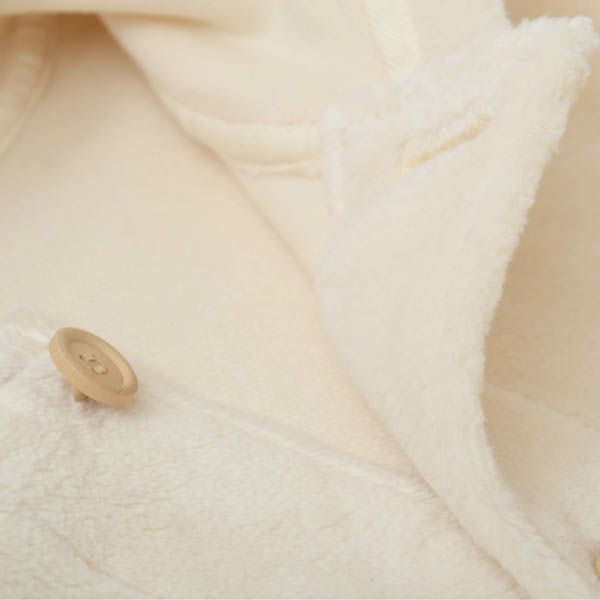 オーガニックコットン キッズフード付きファーコート