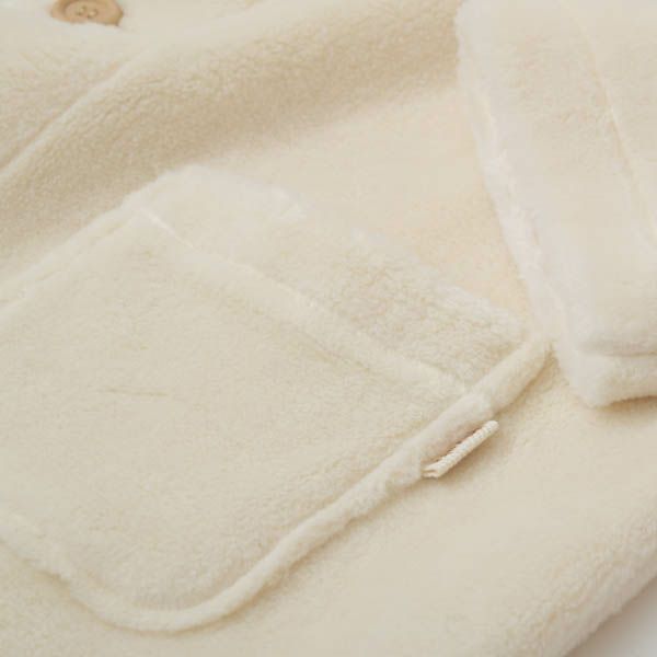 オーガニックコットン キッズフード付きファーコート