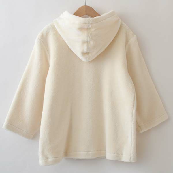 オーガニックコットン キッズフード付きファーコート