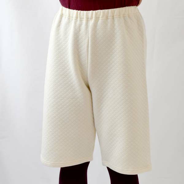 オーガニックコットン キルティングハーフパンツ