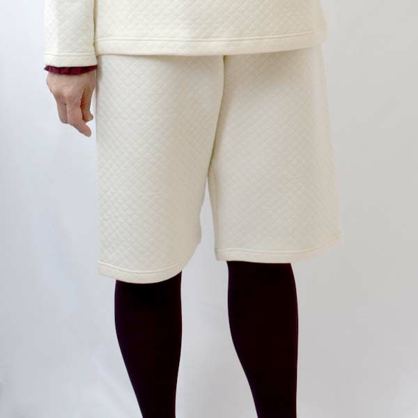 オーガニックコットン キルティングハーフパンツ