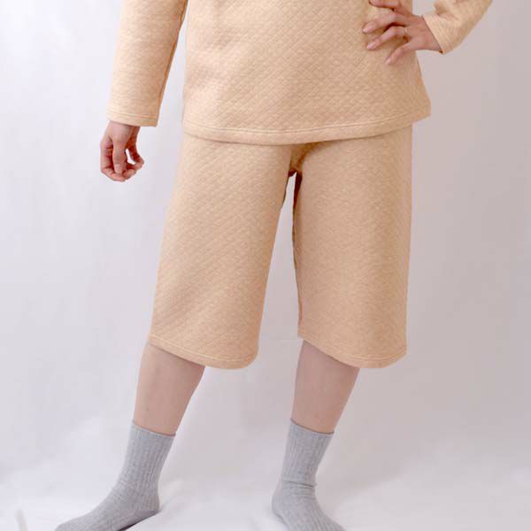 オーガニックコットン キルティングハーフパンツ
