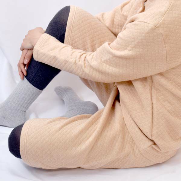 オーガニックコットン キルティングハーフパンツ