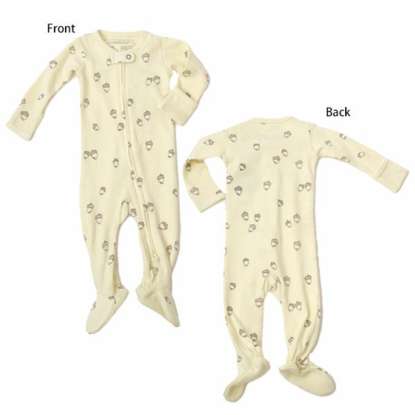 オーガニックコットン ベビー足つきカバーオール Acorn