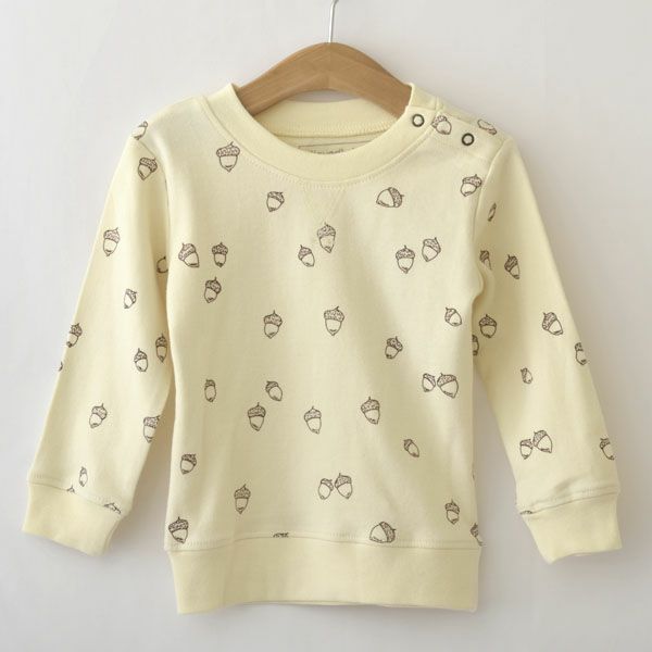 オーガニックコットン ベビースウェットシャツ＆ジョガーセットAcorn（長袖）