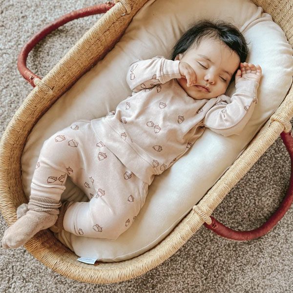 オーガニックコットン ベビースウェットシャツ＆ジョガーセットAcorn（長袖）