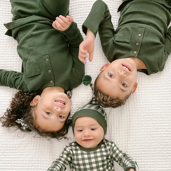 オーガニックコットン キッズサーマルラウンジセット（長袖）