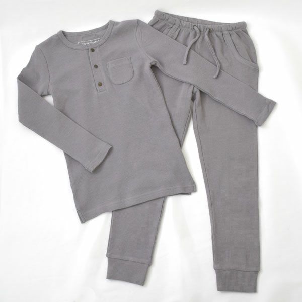 オーガニックコットン キッズサーマルラウンジセット（長袖）