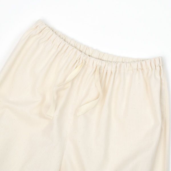 オーガニックコットン オープンカラーブラッシュドパジャマ