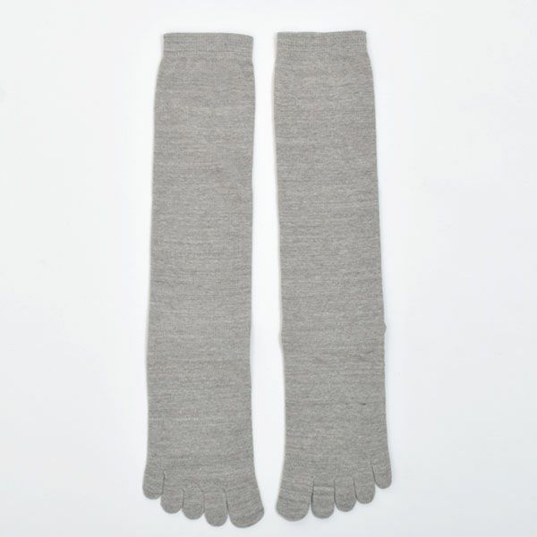 オーガニックコットン綿100%5本指ハイソックス