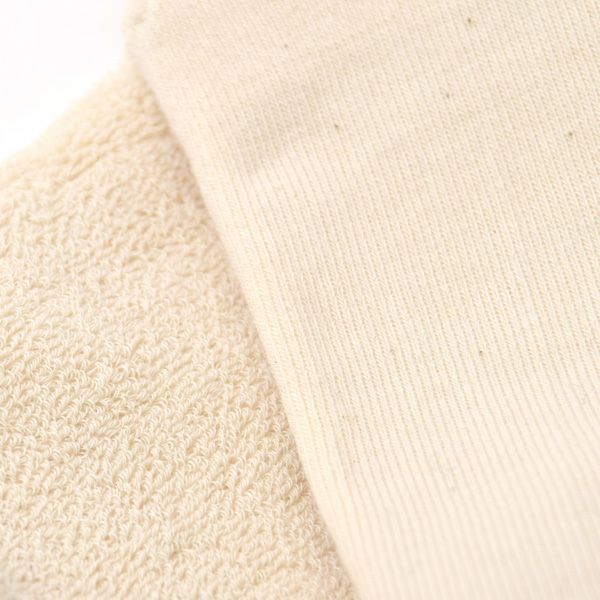 オーガニックコットン タビ型パイルアンクル丈ソックス