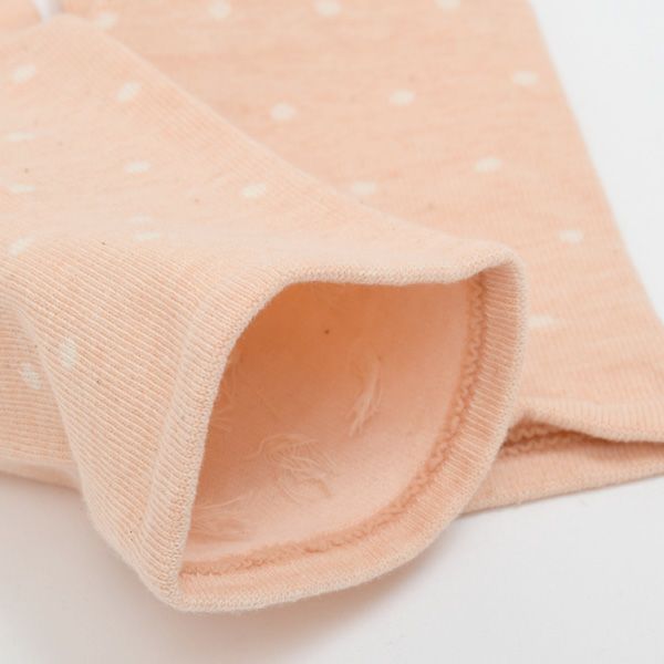 オーガニックコットン ゴムなしドットソックス