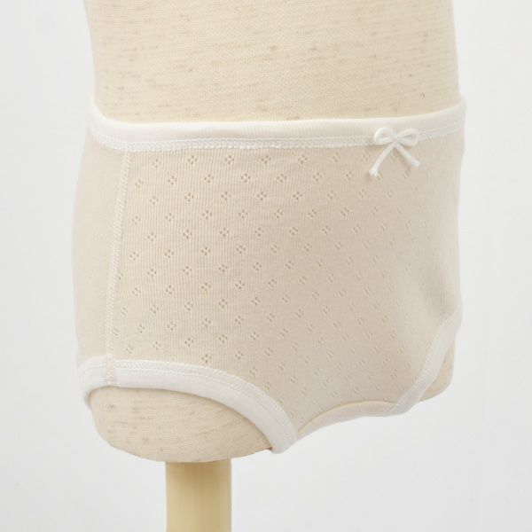 オーガニックコットン ベビー フラワーメッシュキャミ＆ショーツ