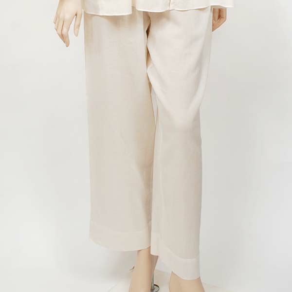 オーガニックコットン ガーゼギャザーパジャマ(長袖) ナチュラル M