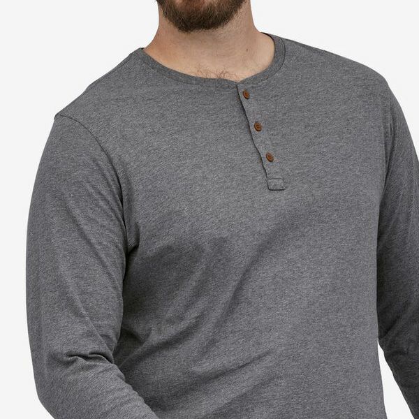 オーガニックコットン メンズ・リジェネラティブ・サーティファイド・ライトウェイト・ヘンリー