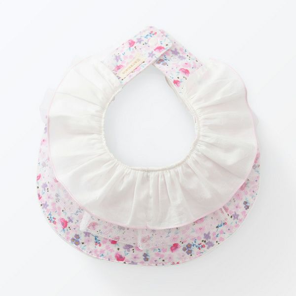 オーガニックコットン フリルスタイ 妖精と花たち