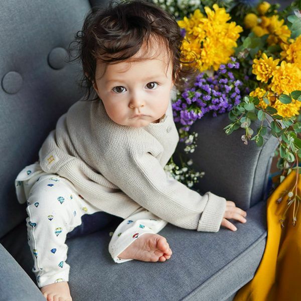 オーガニックコットン ベビーファーストパンツ（ロング） 自由飛行