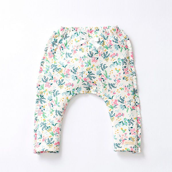 オーガニックコットン ベビーフリルパンツ（ロング） 花咲く音色