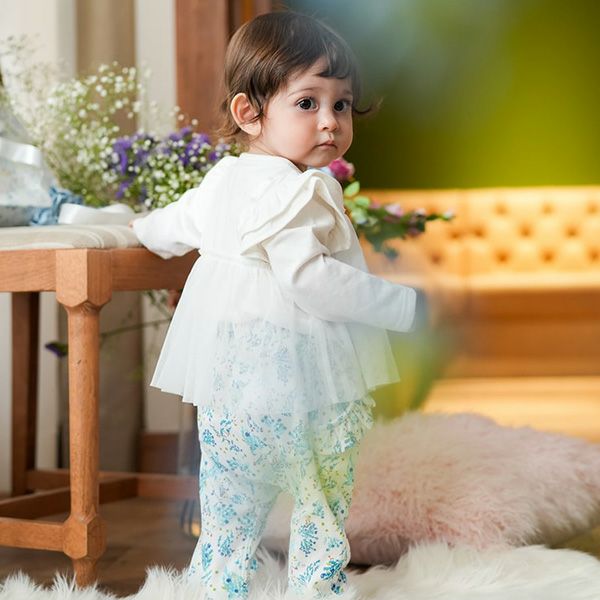 オーガニックコットン ベビーフリルパンツ（ロング） ヒカリエ