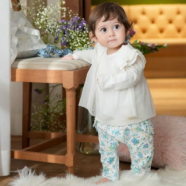 オーガニックコットン ベビーフリルパンツ（ロング） ヒカリエ