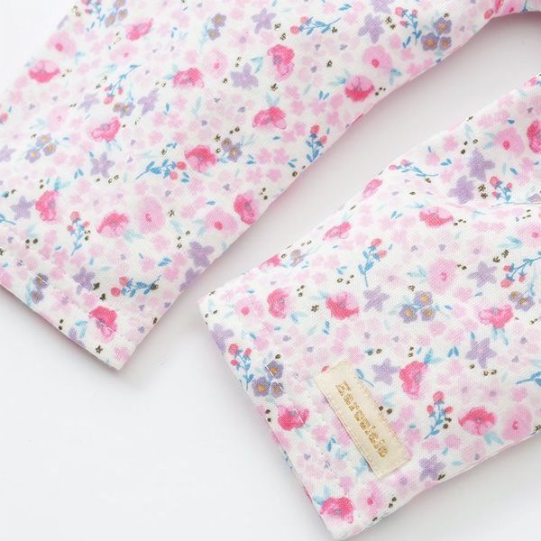 オーガニックコットン ベビーフリルパンツ（ロング） 妖精と花たち