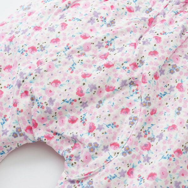 オーガニックコットン ベビーフリルパンツ（ロング） 妖精と花たち