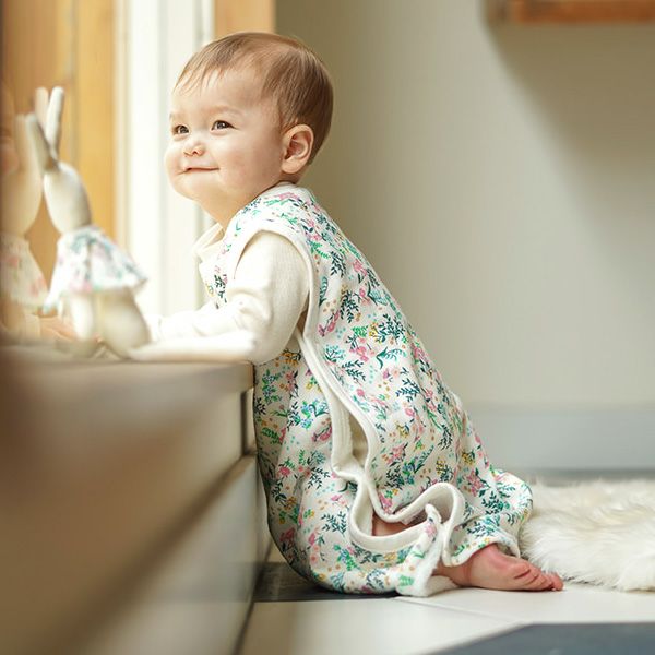 オーガニックコットン スリーパー 花咲く音色