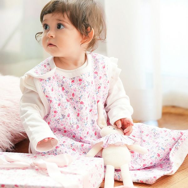 オーガニックコットン スリーパー 妖精と花たち